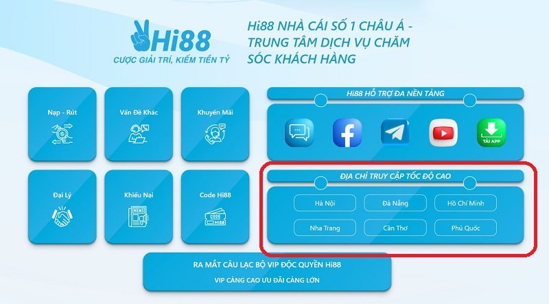 Link vào Hi88 tốc độ cao